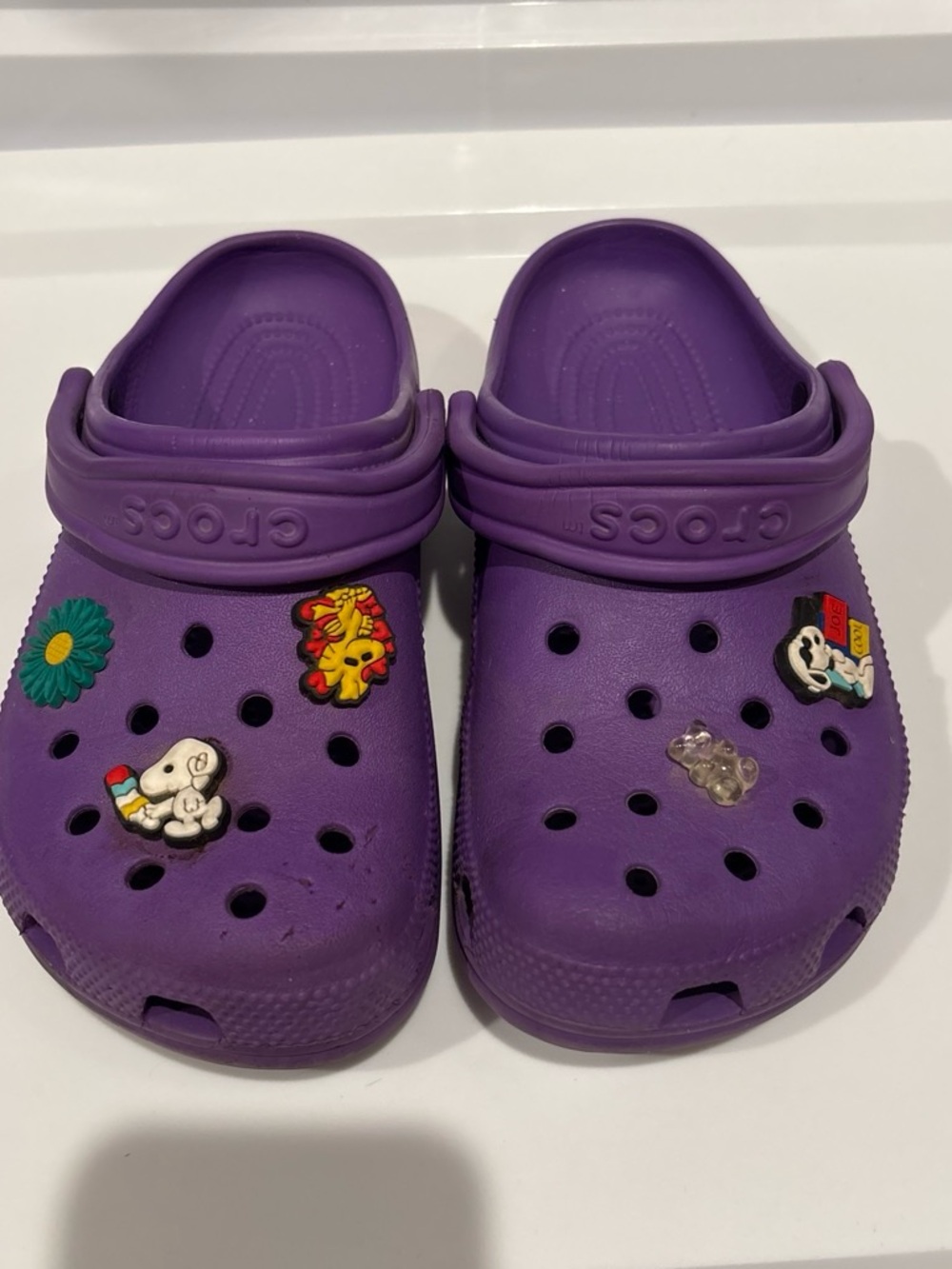 CROCS Classic Clog in Purple with Fun Jibbitz